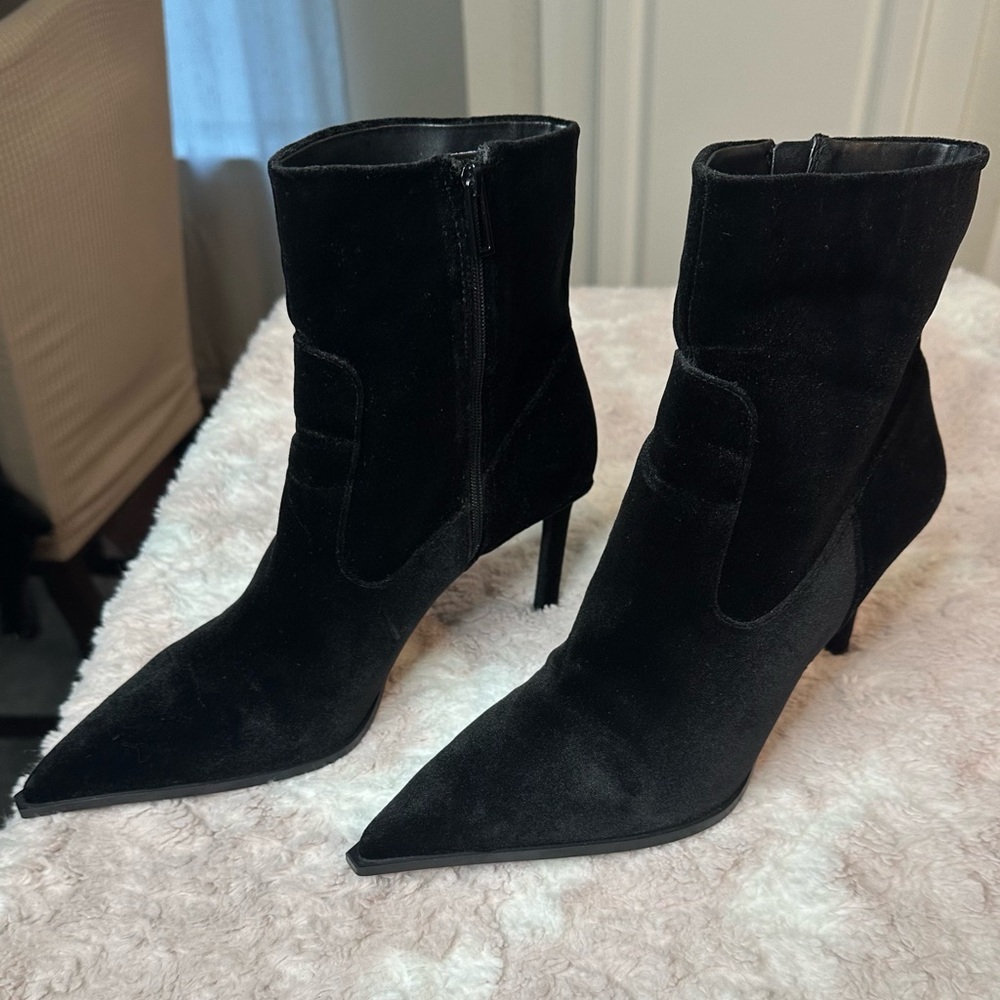 Zara Black Ankle Boots - Picture 5 of 14